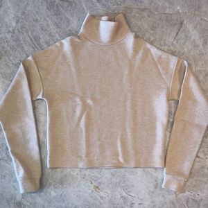 COS Beige Mock Neck Oversized Sweater Size Small